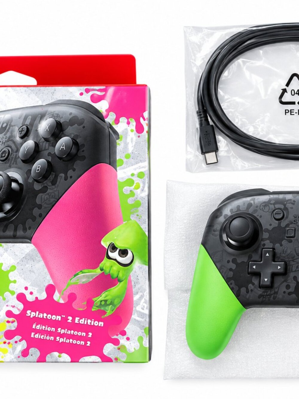 Nintendo Switch Pro Controller Splatoon 2 Edition Brand New In Box
